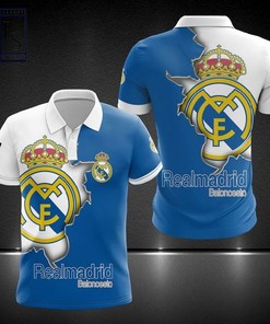 Standout with Real Madrid 3D Polo Shirt with Breathable Fabric