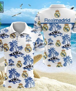 Standout with Real Madrid CF Laliga Polo Shirt with All Over Print
