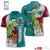 Stanford Cardinal Grinch Steals Christmas with All Over Print Polo Shirt