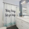 Start your day with a laugh with this Wakey Wakey Let's Get Nakey Funny Shower Curtain