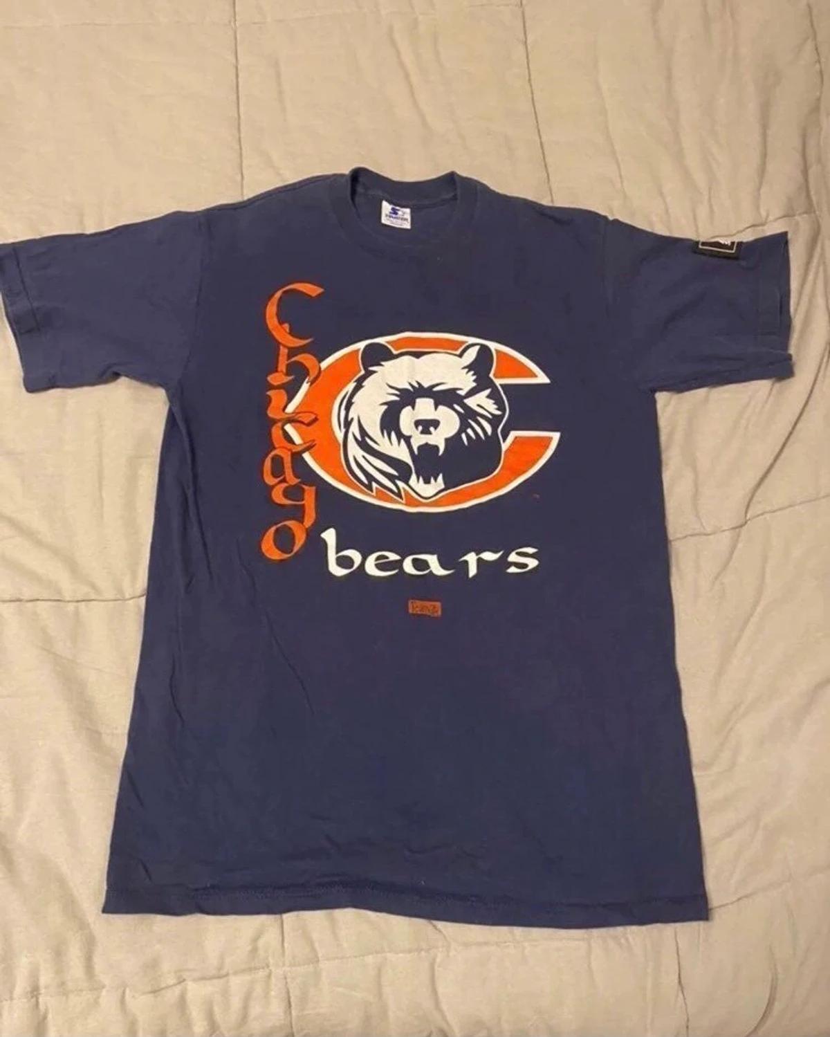 Starter Chicago Bears Single Stitch Sweatshirt T-shirt Ideal Gift for NFL Fans