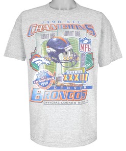 Starter Denver Broncos Afc Champions T-Shirt 1998 Vintage Tshirt Unisex Sport Sweatshirt Hoodie Gift