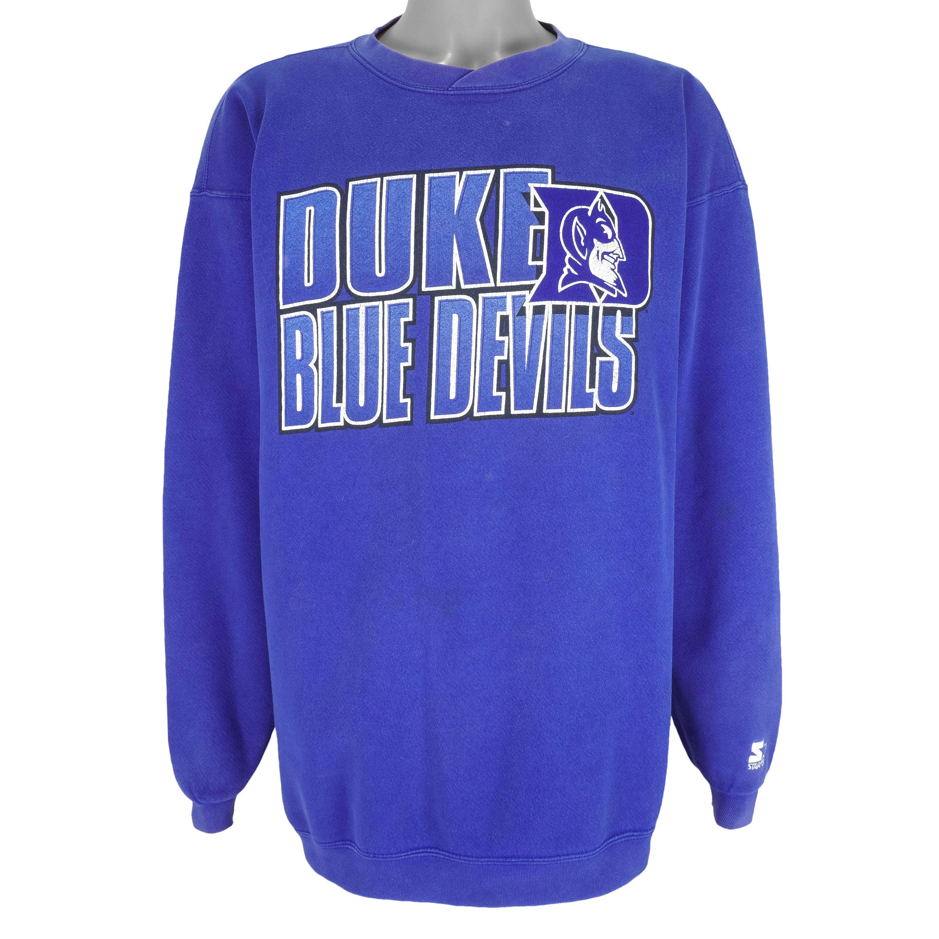 Starter Duke University Blue Devils Crew Neck Sweatshirt 1990S Vintage Unisex Sweatshirt American Football Shirt