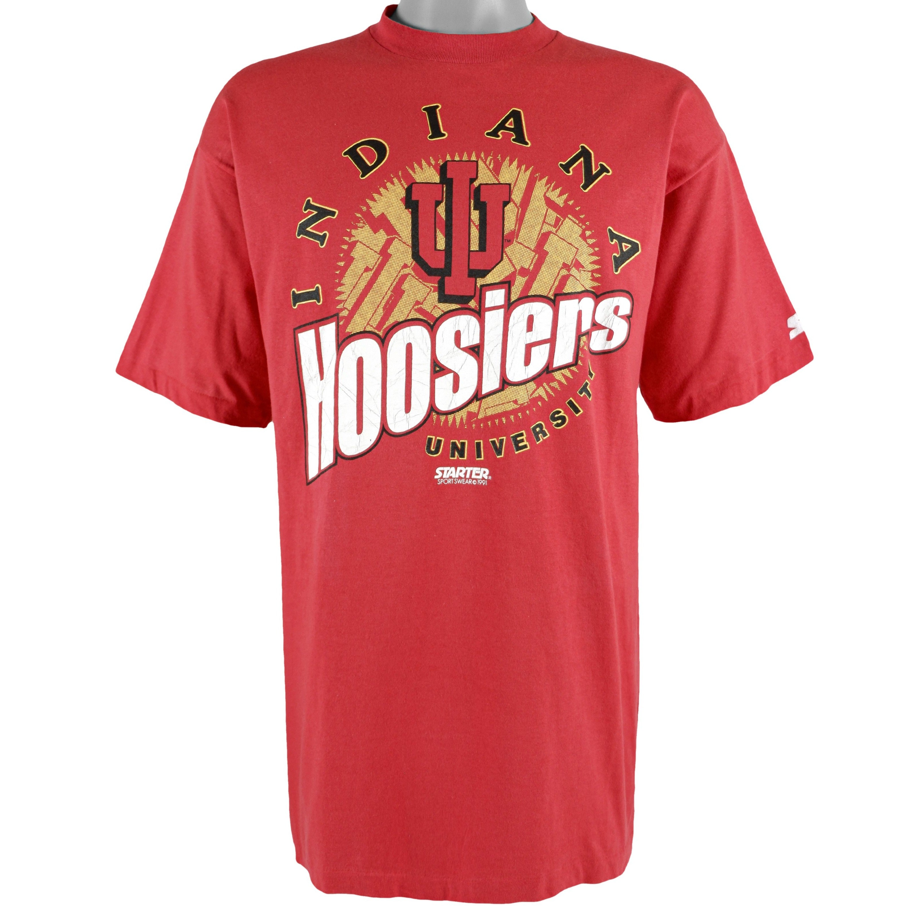 Starter Indiana University Hoosiers Big Spell-Out T-Shirt 1991 Vintage Tshirt Unisex Sport Sweatshirt Hoodie Gift