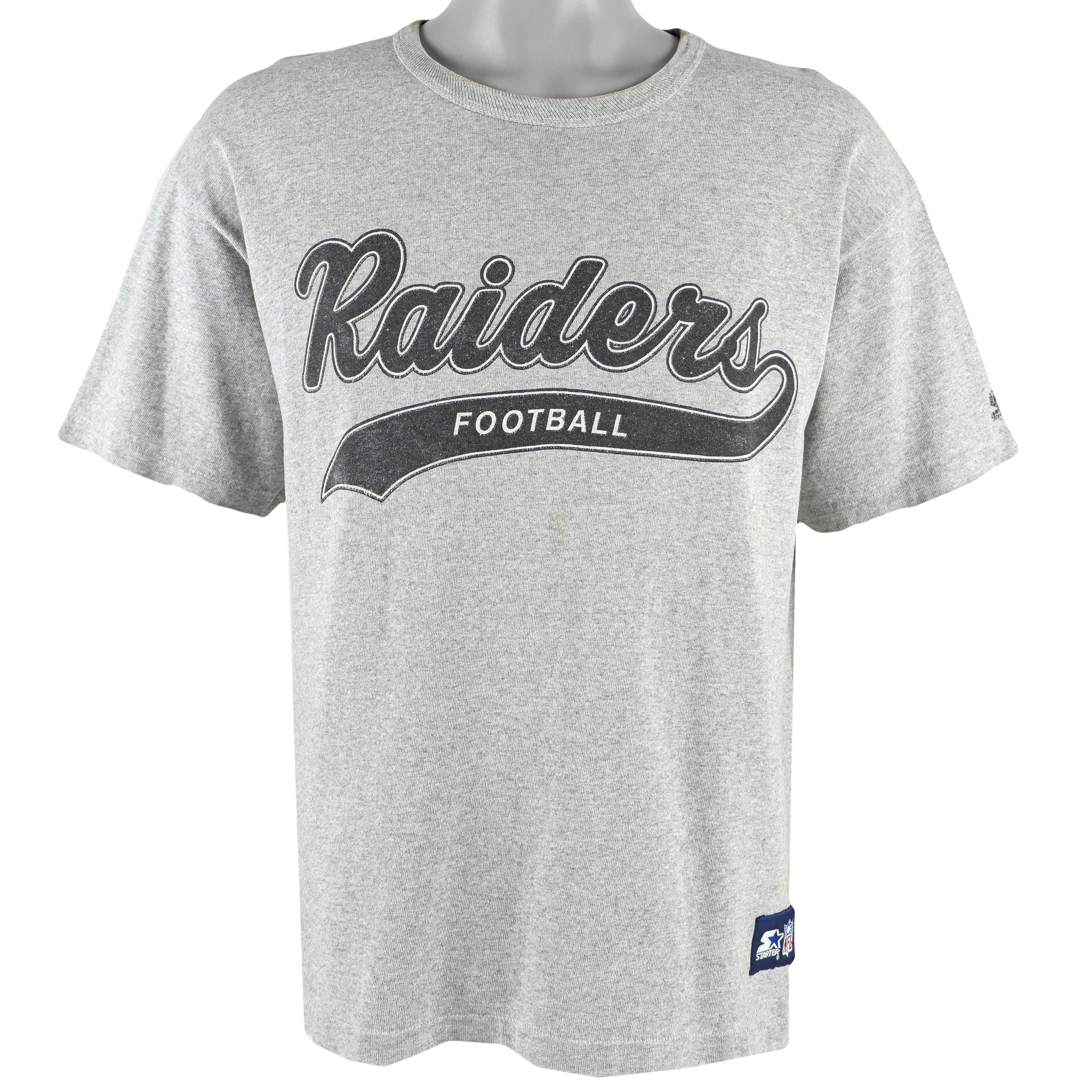 Starter Oakland Raiders Football Spell-Out T-Shirt 1990S Vintage Tshirt Unisex Sport Sweatshirt Hoodie Gift
