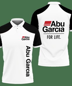 Stay Active in Style: Black Abu Garcia Tnc-Nh Polo Shirt Ver 1 with 3d T-Shirt Blender Design