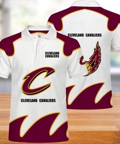 Stay Casual and Fashionable with NBA Cleveland Cavaliers 3D All Over Print Polo Shirt