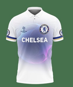 Stay Classy and Confident with Our White 3D Printed Chelsea NQP-NH Polo Shirt Ver 1