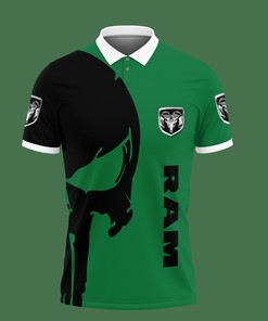 Stay Comfortable with Our 3D Printed Ram Trucks Nct-Lt Polo Shirt Ver 2 (Green)