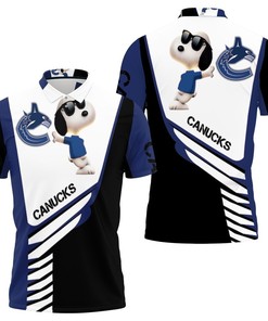 Stay Cool and Casual with Vancouver Canucks Snoopy for Fans 3D All Over Print Polo Shirt