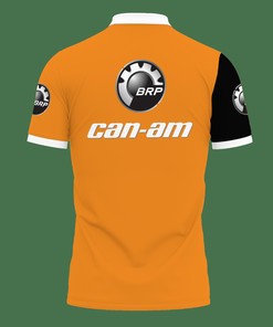 Stay Cool and Comfortable in Our Orange 3D Printed Can-Am Ttt-Lt Polo Shirt Ver 1