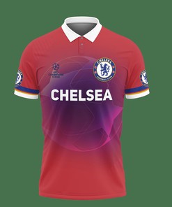 Stay Cool and Stylish with Our Pink 3D Printed Chelsea NQP-NH Polo Shirt Ver 4 Made from Breathable Fabric