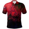 Stay Cool in Warm Weather with the NCAA Ole Miss Rebels Coconut Tree Tropical Grunge Polo Shirt with Breathable Fabric