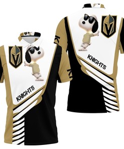 Stay Cool with Vancouver Golden Knights Snoopy for Fans 3D All Over Print Polo Shirt