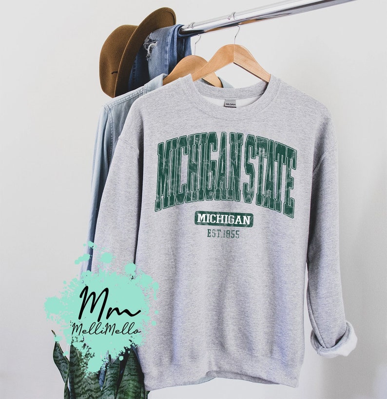 Stay Cozy And Stylish With A Vintage Michigan State Sweatshirt Michigan State, Vintage, Sweatshirt
