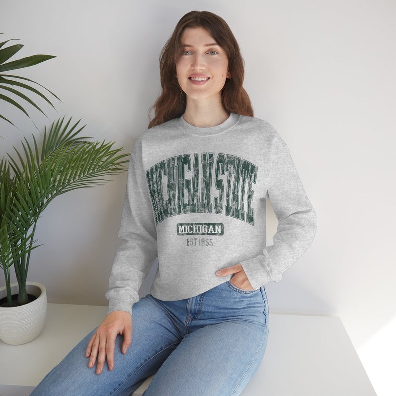 Stay Cozy And Stylish With A Vintage Michigan State Sweatshirt Michigan State, Vintage, Sweatshirt - Image 3