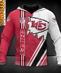 Stay Cozy While Supporting Your Team with Kansas City Chiefs 3D Football NFL Hoodie