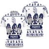 Stay Festive All Season Long with San Diego Padres Christmas Gnomes on a Cool 3D Polo Shirt with All-Over Print