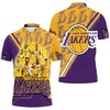 Stay Stylish and Comfortable with the LA Lakers Nba Western Conference Logo 3D Polo Shirt