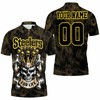 Stay True to The Steelers for Life with Our Personalized 3D All-Over Print Polo Shirt