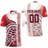 Stay Warm And Comfortable With This Detroit Red Wings Jersey Style Red And White 3D All Over Print Polo Shirt