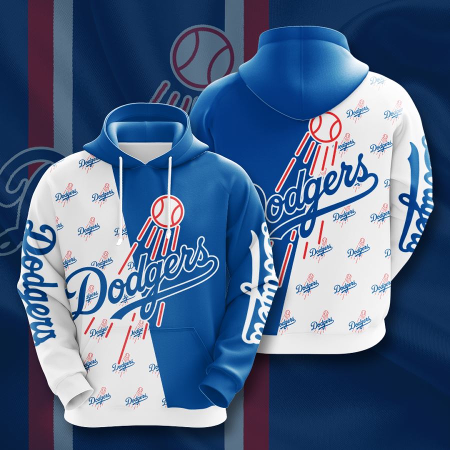 Stay Warm and Stylish with Los Angeles Dodgers Custom All Over Print Hoodie