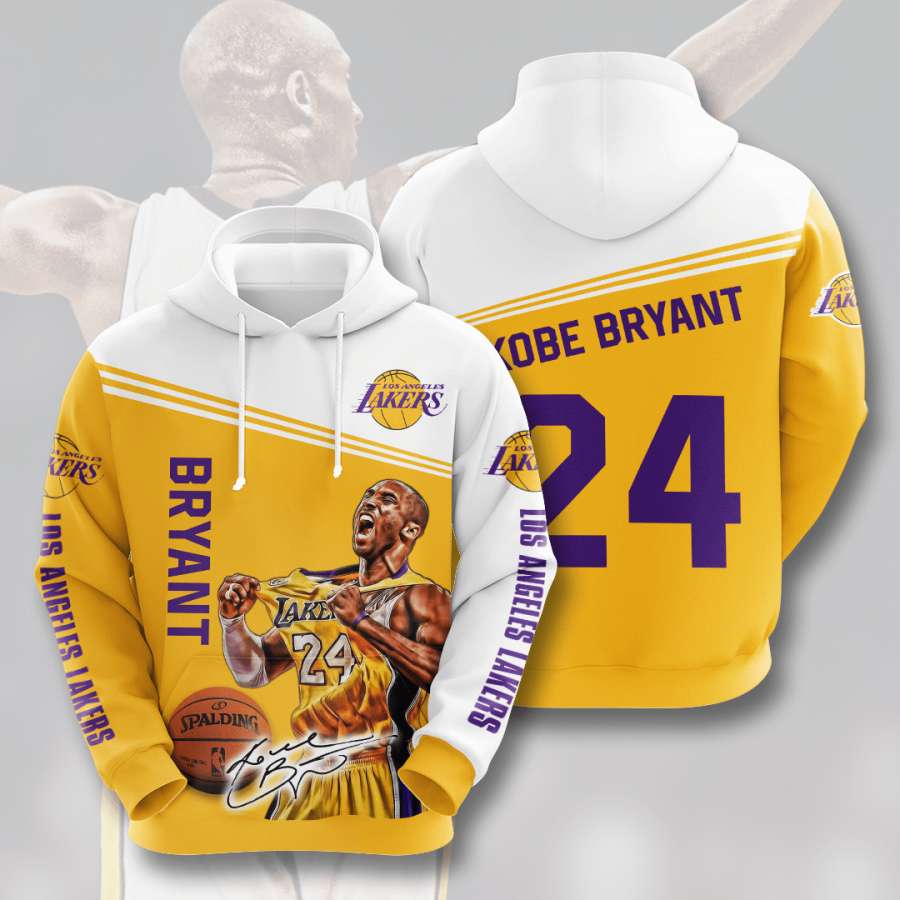 Stay Warm and Stylish with Los Angeles Lakers All Over Print 3D Hoodie