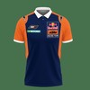 Stay ahead of the curve with this Blue 3D Printed Ktm Racing Nth-Nh Polo Shirt personalized 3D polo shirt design