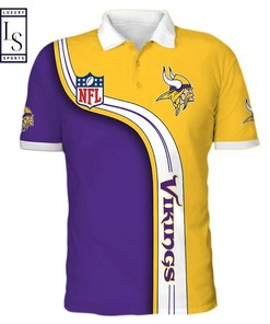 Stay classy while supporting your favorite team with this Minnesota Vikings NFL polo shirt.