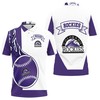 Stay comfortable and fashionable with our Colorado Rockies 3D polo shirt featuring an all-over print design