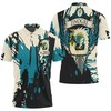 Stay comfortable and stylish while cheering on your favorite game 3D polo shirt featuring an all over print design.