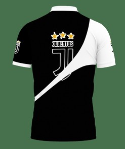 Stay cool and comfortable in this White 3D Printed Juventus Tnt-Ht Polo Shirt Ver 1