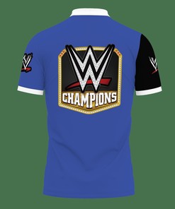 Stay cool and comfortable with the 3D Printed Wwe Tnt-Hl Polo Shirt Ver 2 (Blue) and breathable fabric.