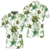 Stay cool and stylish in our Breathable Fabric Baby Yoda Hugging Avocadoes Polo Shirt