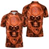 Stay stylish and comfortable with our Clemson Tigers NCAA fans skull polo shirt