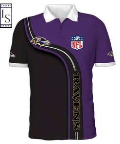 Stay stylish and on-trend with our Baltimore Ravens NFL Polo Shirt made