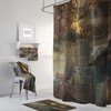 Steampunk Industrial Shower Curtain Set with Unique Bath Accessories