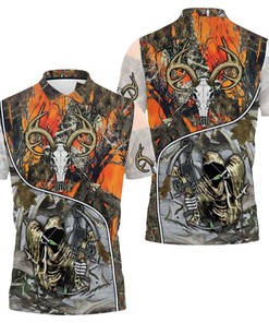 Step Up Your Style Game with Bone Reaper Bow Hunter 3D Jersey Polo Shirt All Over Print Shirt 3D T-Shirt.