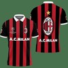 Step Up Your Style with Red: 3D Printed AC Milan NQP-HT Polo Shirt Ver 3 with 3d T-Shirt Blender Idea