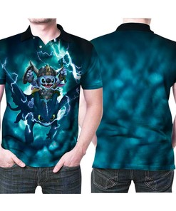 Stitch And Toothless Warriors Friends 3D All Over Print Polo Shirt for a stylish athleisure look
