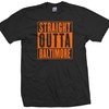 Straight Outta Baltimore Shirt, Orioles Ravens Md Parody For Women And Men