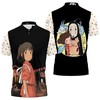 Studio Ghibli Fan Polo Shirt with Chihiro Ogino No Face Design