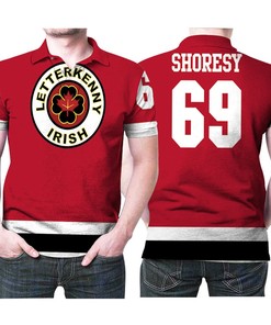 Style It Up with the Letterkenny Irish NHL Ice Hockey Team Logo 2020 Red Jersey Gift Polo Shirt
