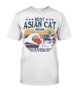 Stylish Asian Cat T-Shirt For Women - A Cool Addition To Your Cat Clothing Collection