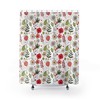 Stylish Botanical Poppies Shower Curtain with Keywords Unique Shower Curtains