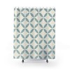 Stylish Contemporary Geometric Shower Curtain for a Modern Bathroom, 71 x 71 inch Curtain