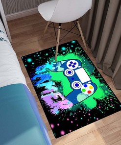Stylish Gaming Area Rugs for Boys Bedroom - Perfect Gamer Rug for Room Decor and Standing Throw