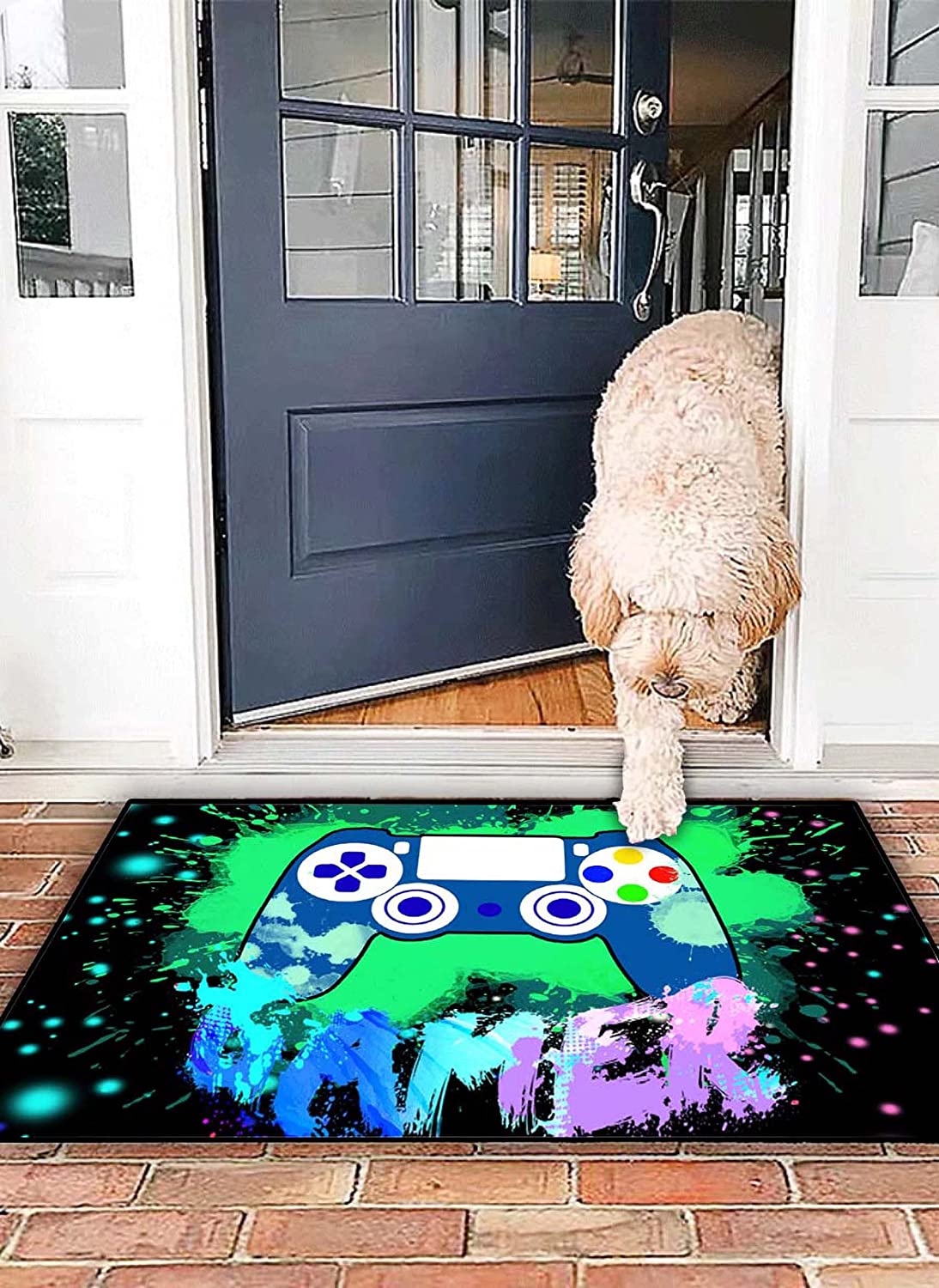 Stylish Gaming Area Rugs for Boys Bedroom - Perfect Gamer Rug for Room Decor and Standing Throw - Image 3
