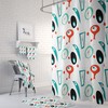Stylish Mid Century Modern Theme Shower Curtain - Options for Towels and Mat Available