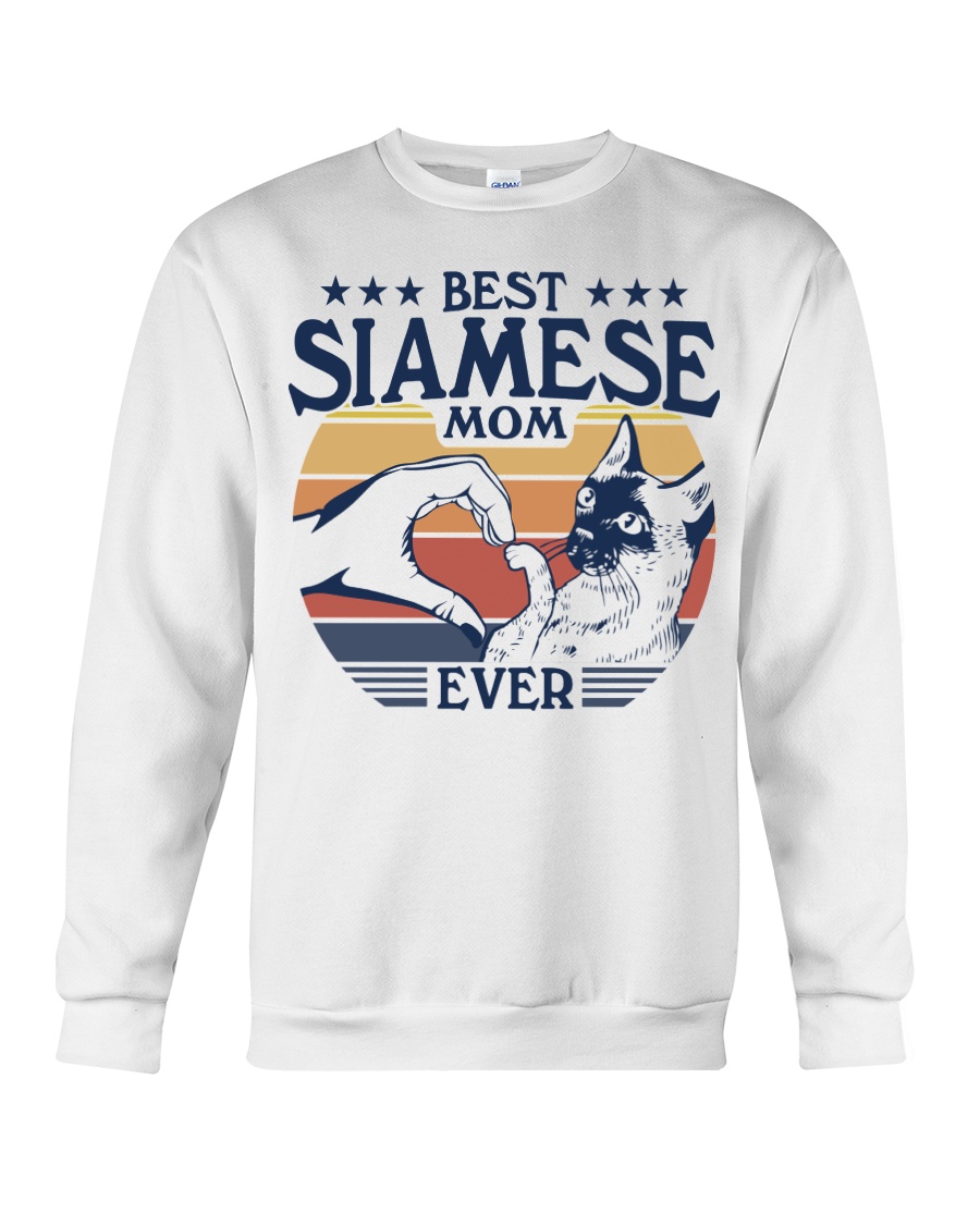 Stylish Siamese Cat Crewneck Sweatshirt - A Perfect Addition To Your Cat Clothing Collection - Image 4